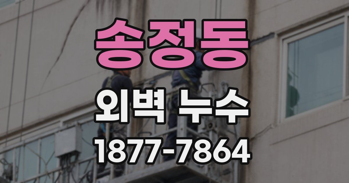 송정동 외벽 누수