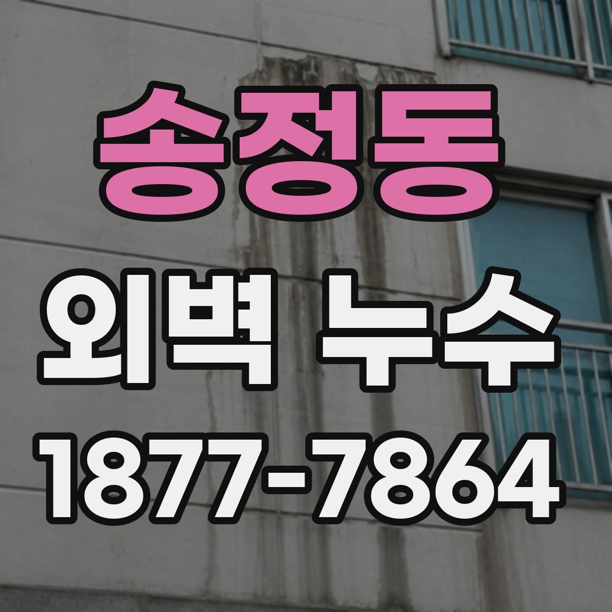 송정동 외벽 누수