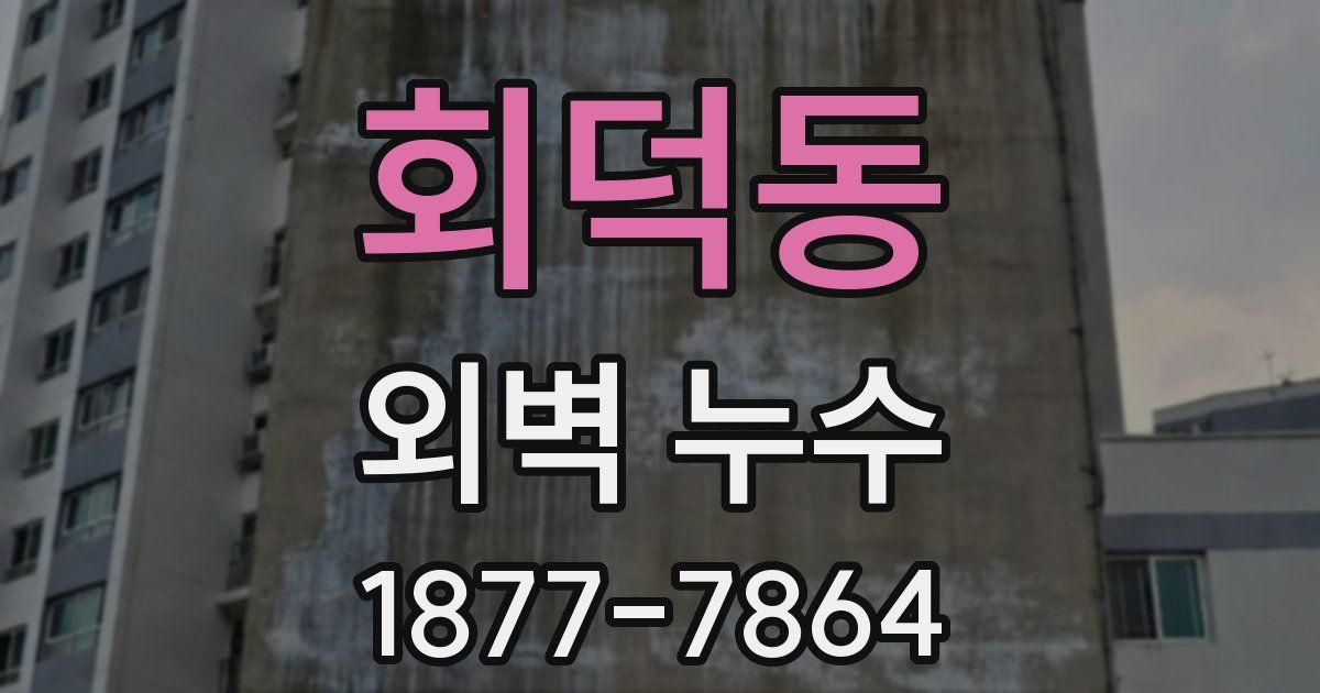 회덕동 외벽 누수