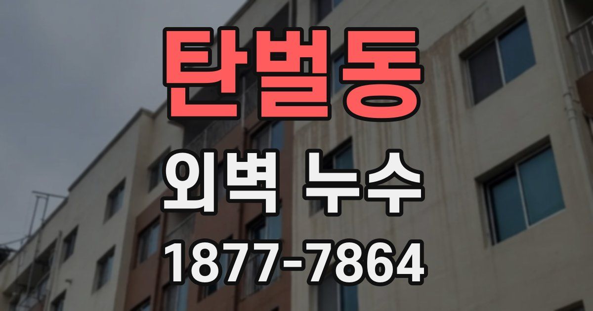탄벌동 외벽 누수