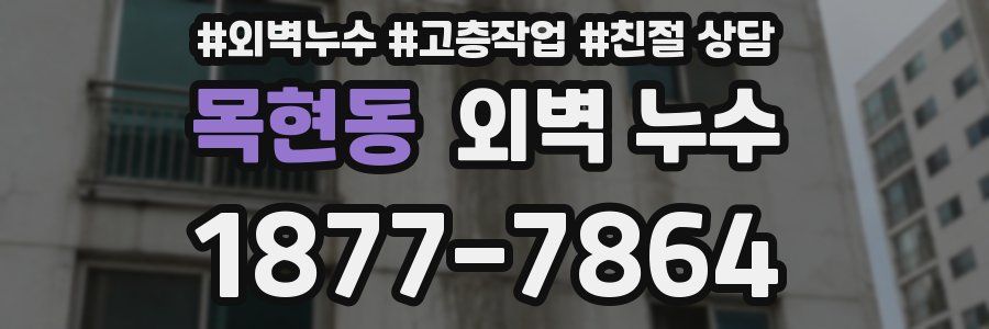 목현동 외벽 누수