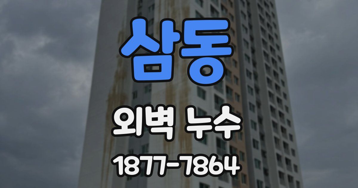 삼동 외벽 누수