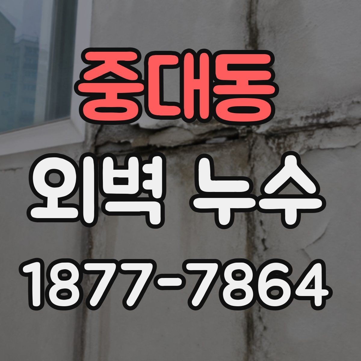 중대동 외벽 누수 발생 구역별 점검 방법