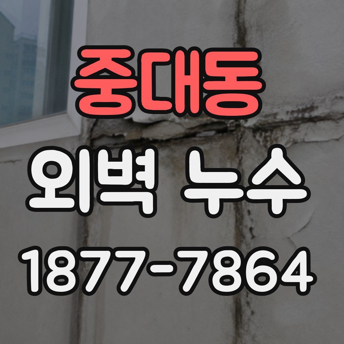 중대동 외벽 누수