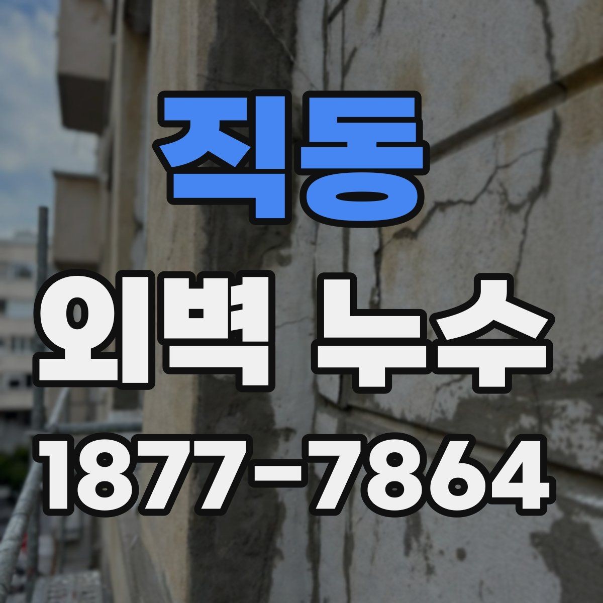 직동 외벽 누수 예방을 위한 관리 습관