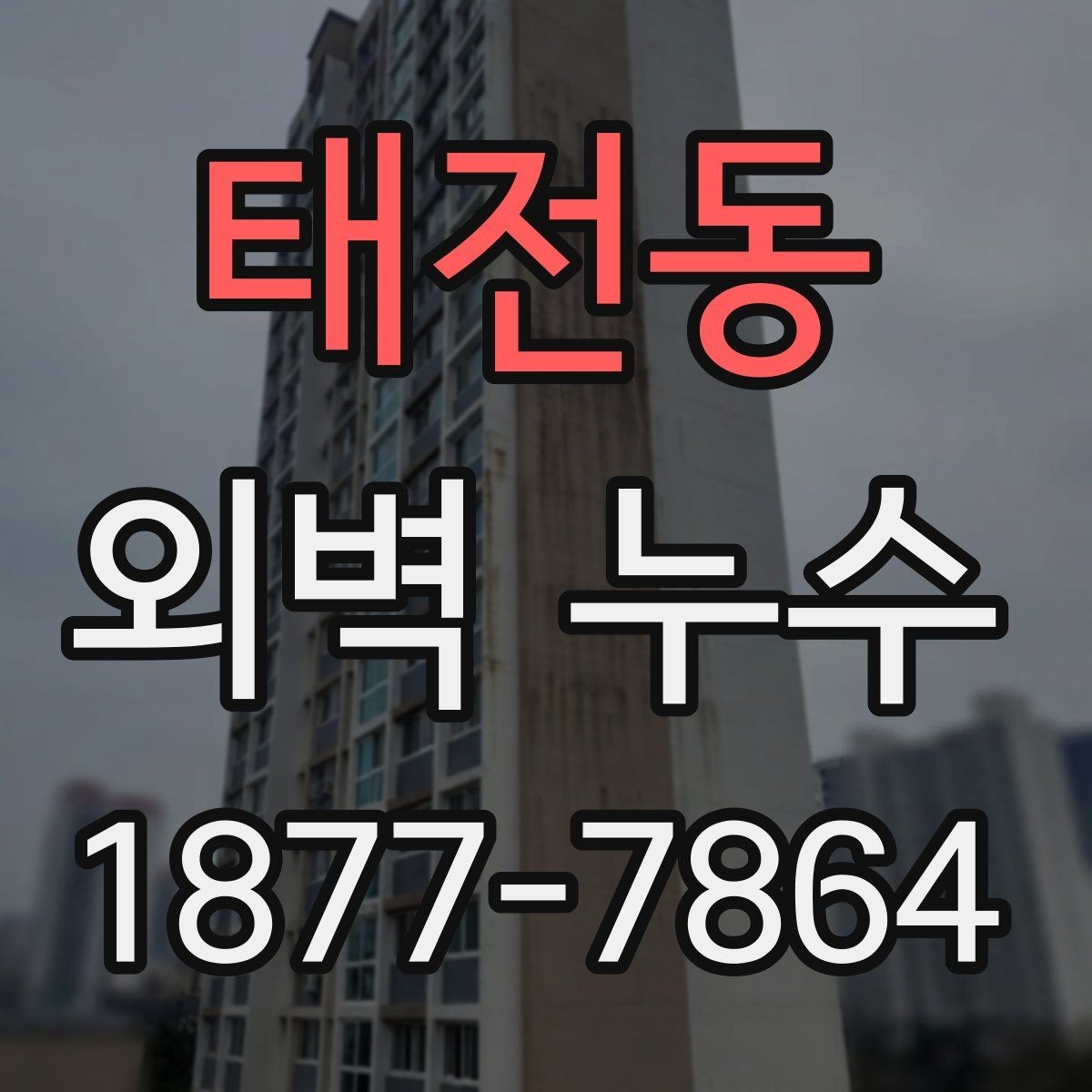 태전동 외벽 누수 보수 후 하자 확인 체크포인트