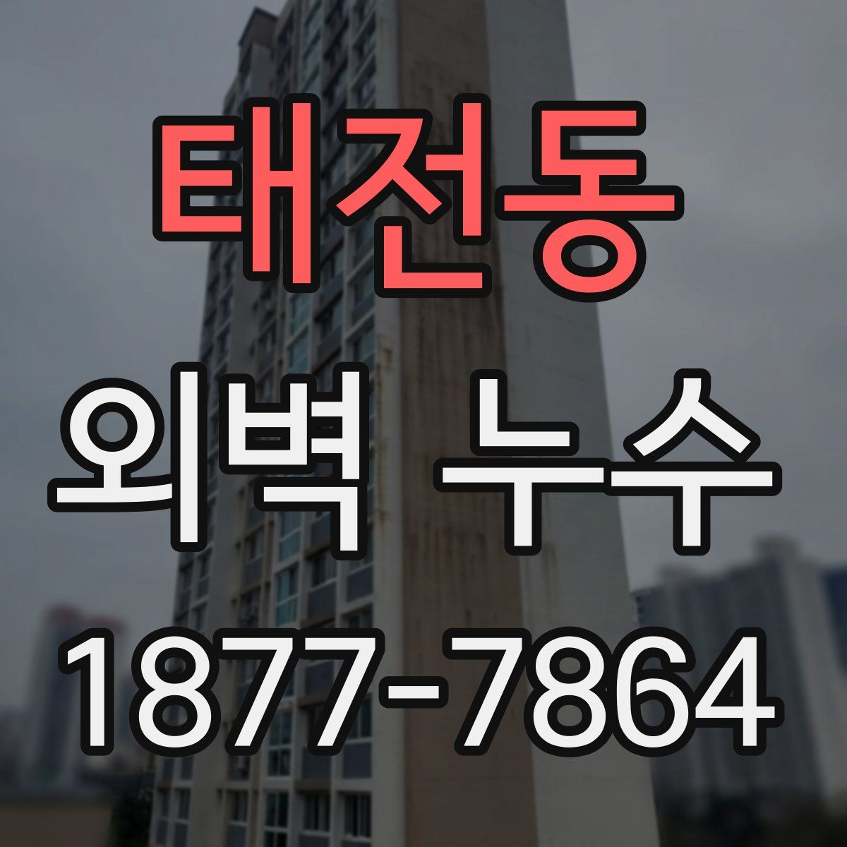 태전동 외벽 누수