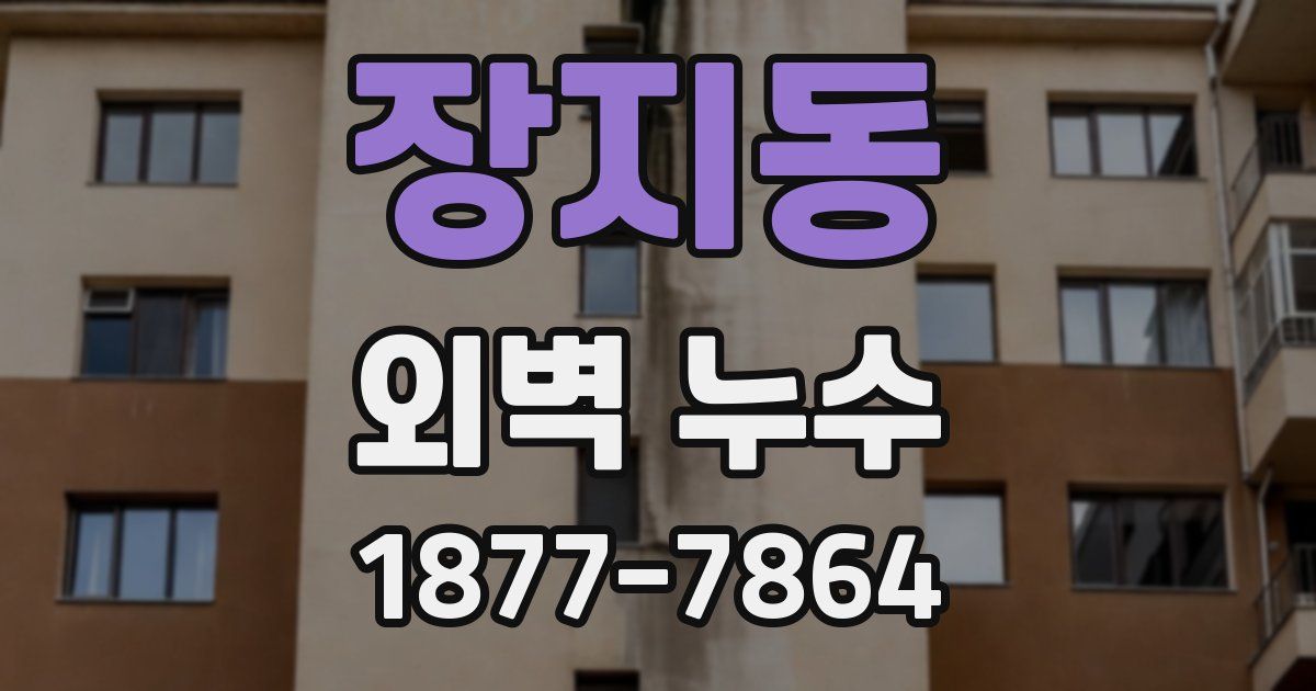 장지동 외벽 누수