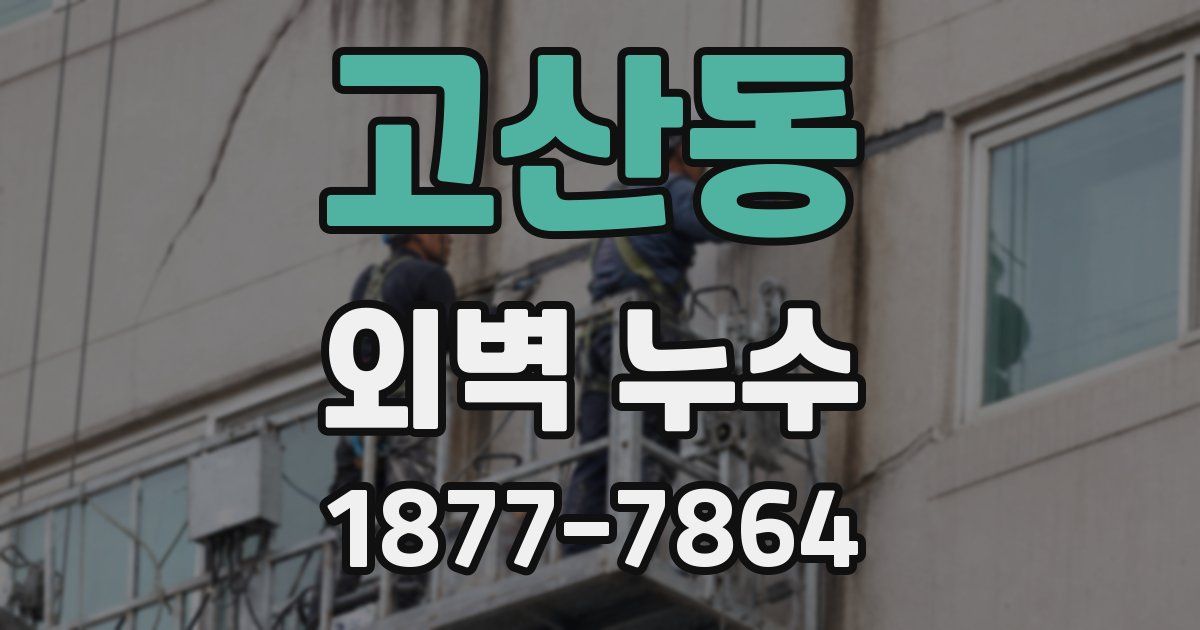 고산동 외벽 누수