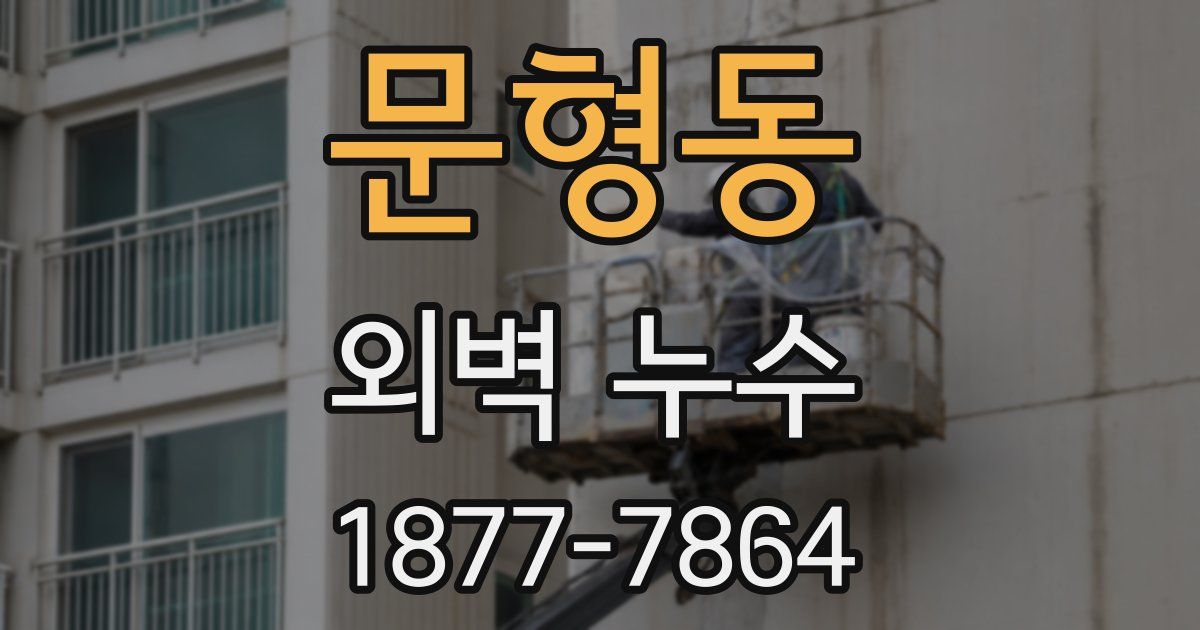 문형동 외벽 누수