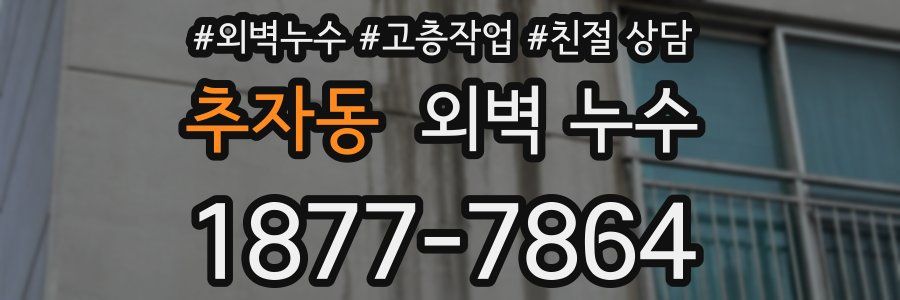 추자동 외벽 누수