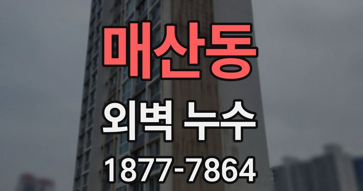 매산동 외벽 누수