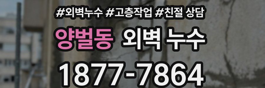 양벌동 외벽 누수