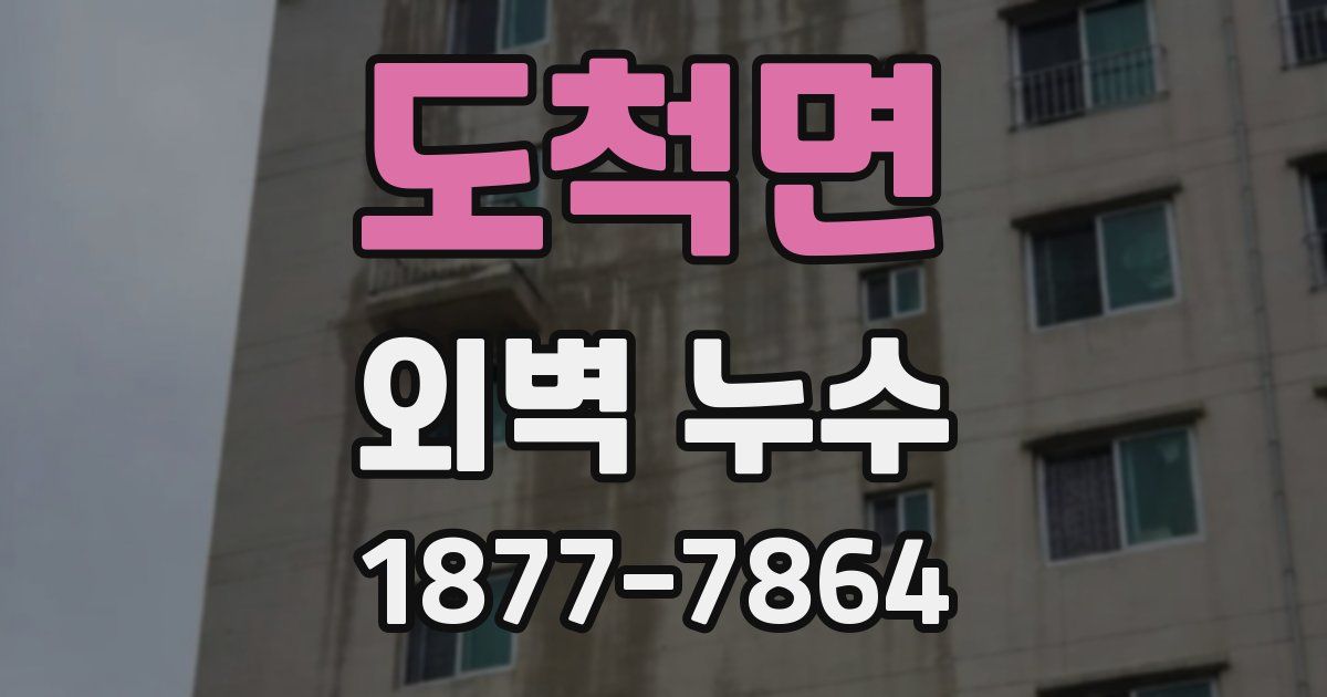 도척면 외벽 누수