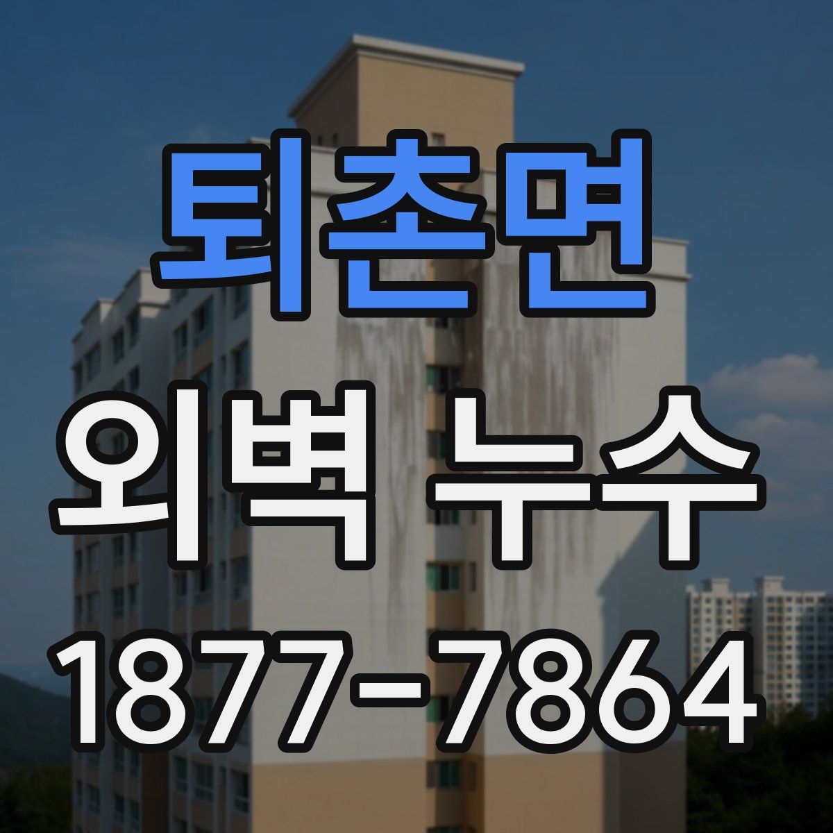 퇴촌면 외벽 누수