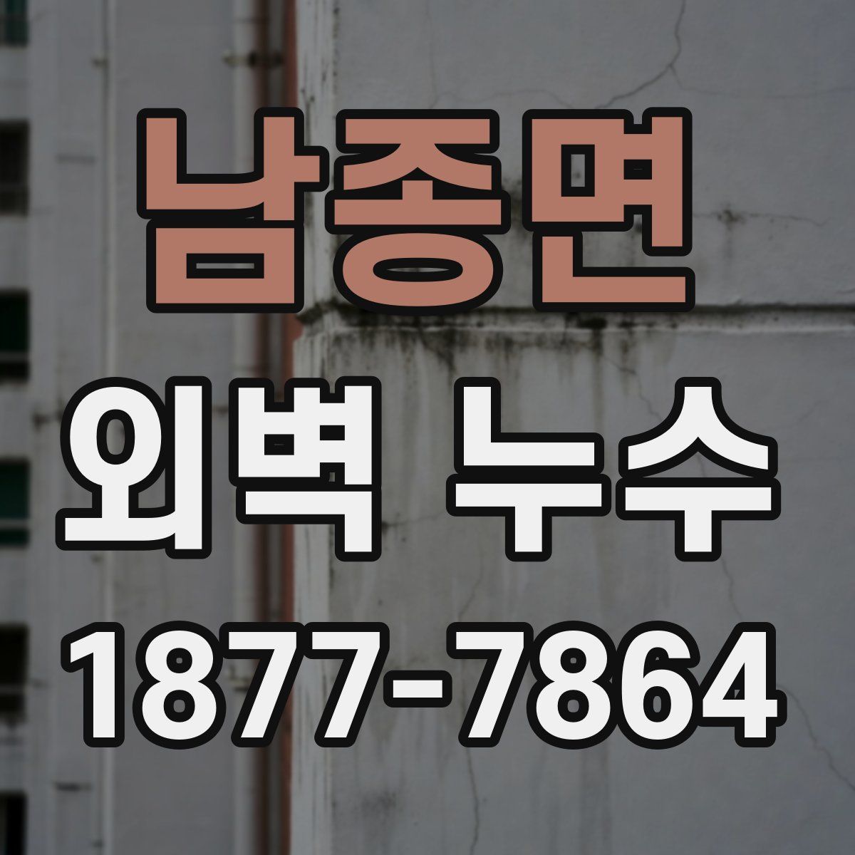 남종면 외벽 누수
