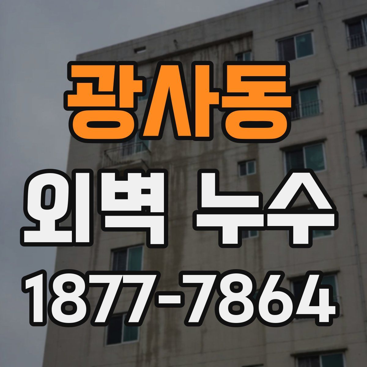 광사동 외벽 누수