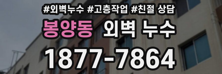 봉양동 외벽 누수