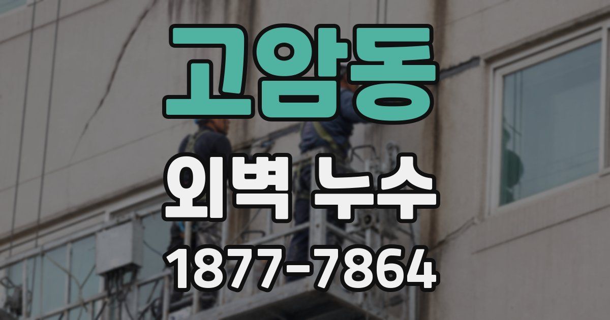 고암동 외벽 누수