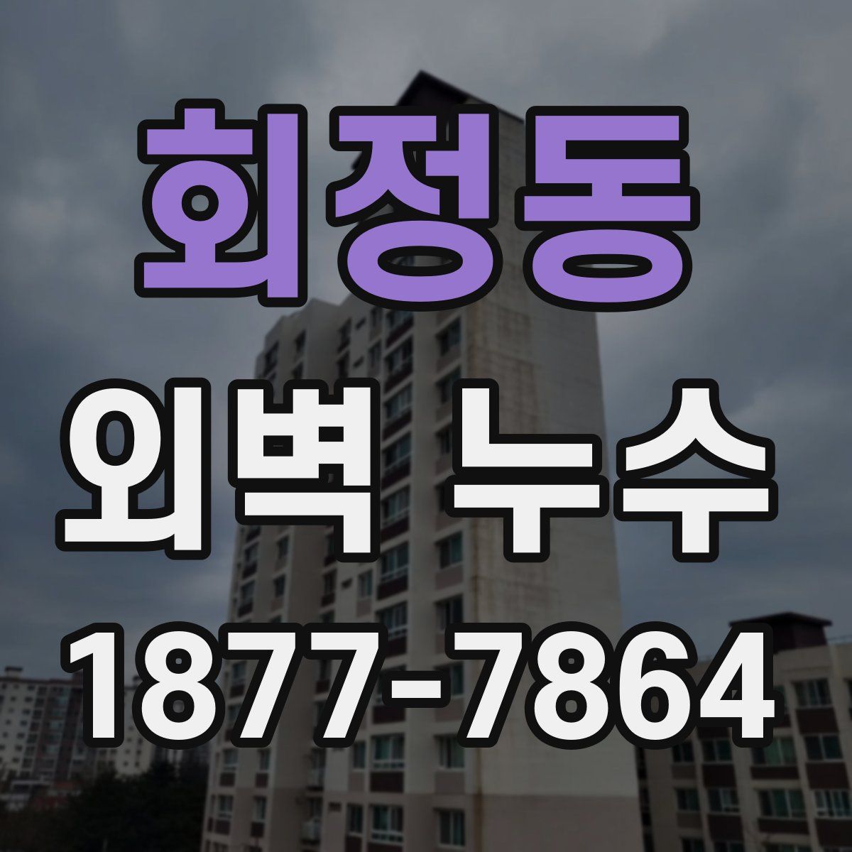 회정동 외벽 누수