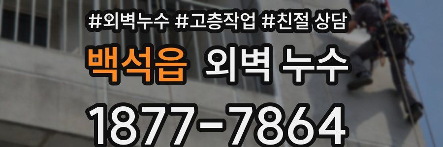 백석읍 외벽 누수