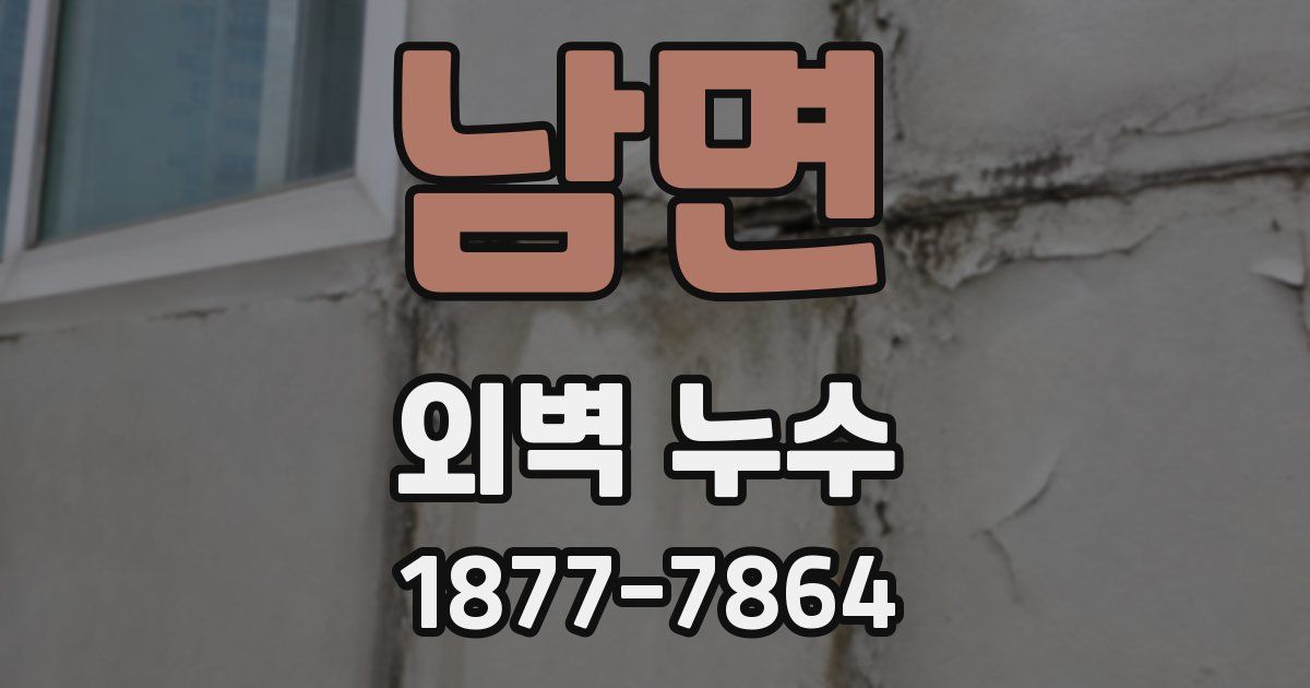 남면 외벽 누수