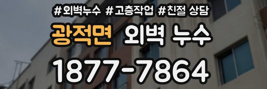 광적면 외벽 누수