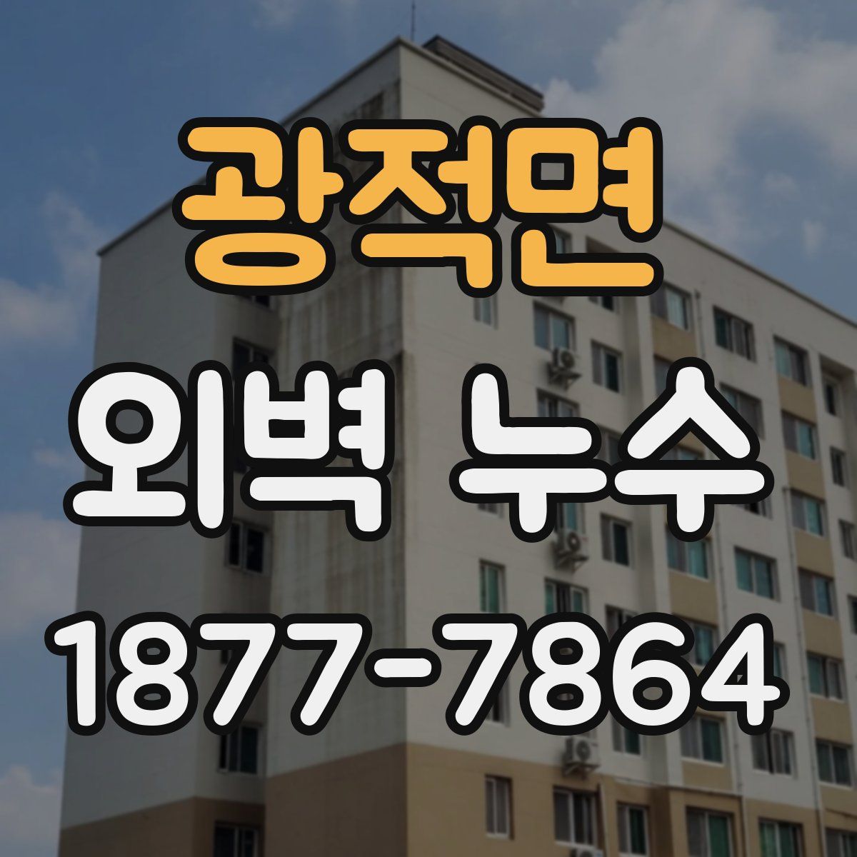 광적면 외벽 누수