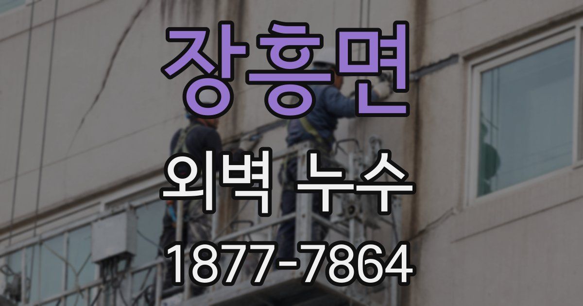 장흥면 외벽 누수