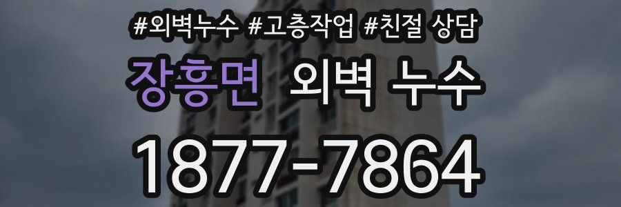 장흥면 외벽 누수
