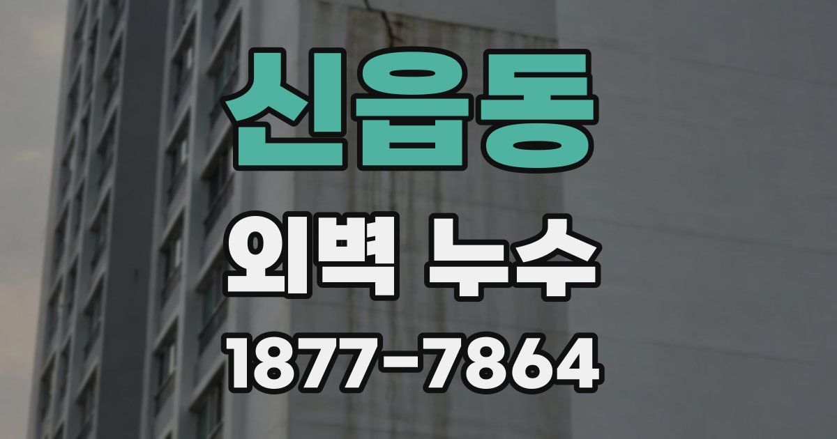 신읍동 외벽 누수