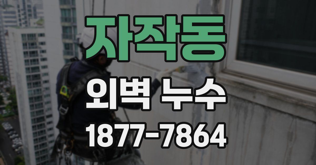 자작동 외벽 누수