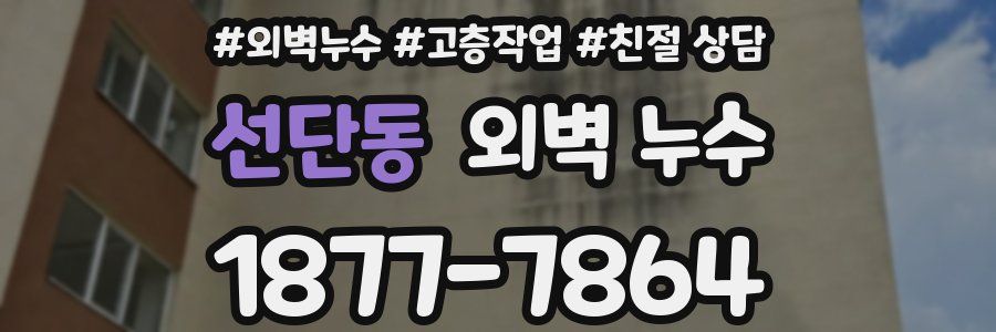 선단동 외벽 누수