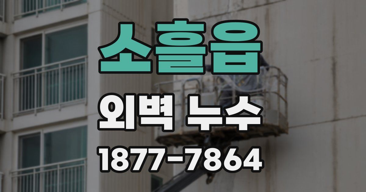 소흘읍 외벽 누수