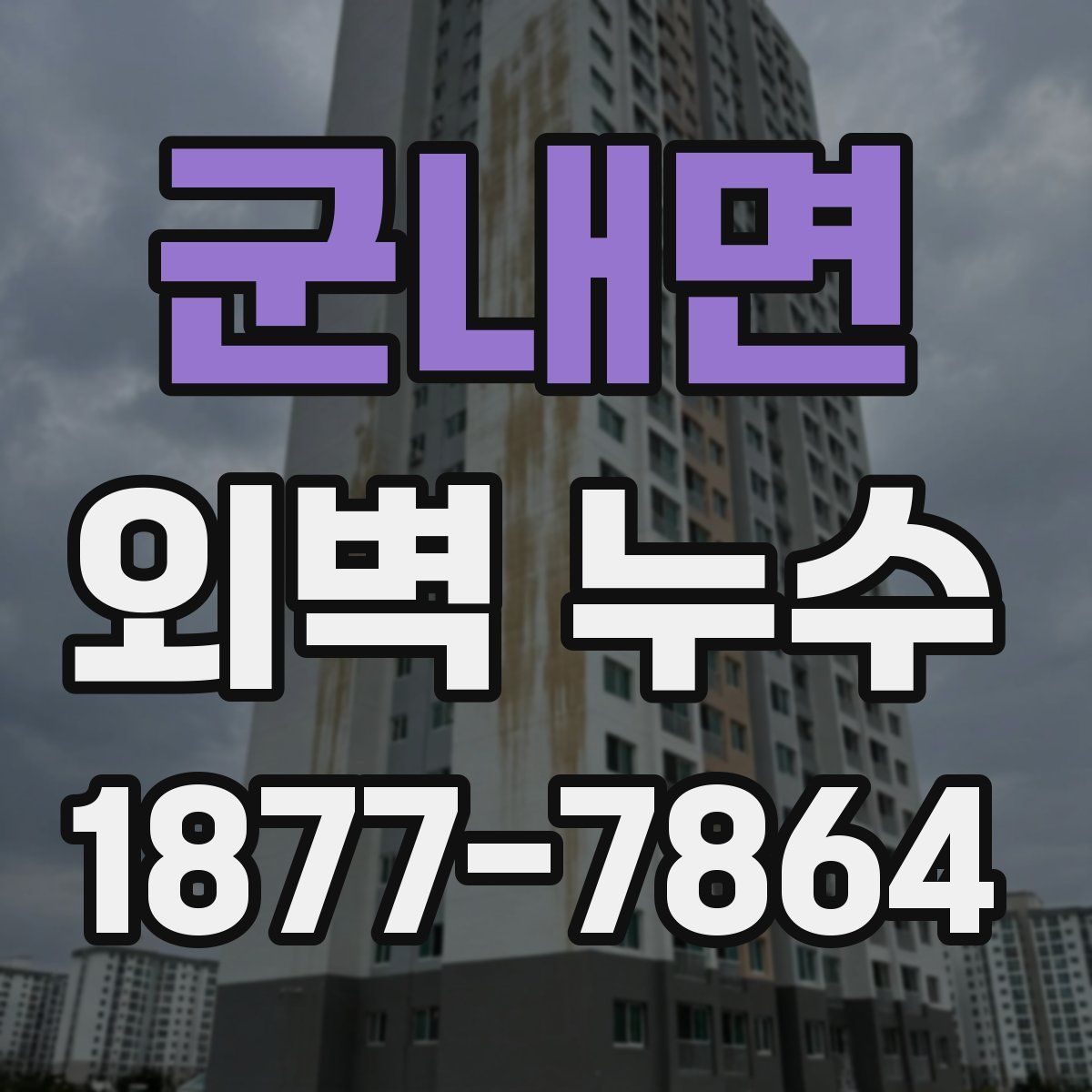 군내면 외벽 누수