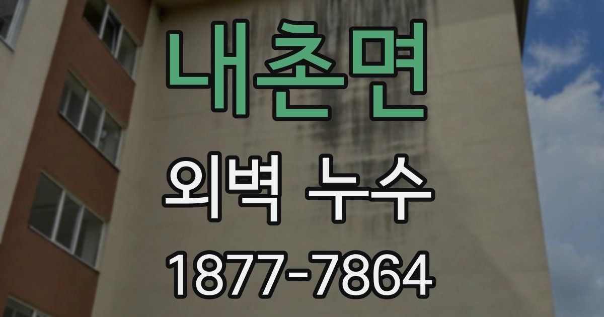 내촌면 외벽 누수