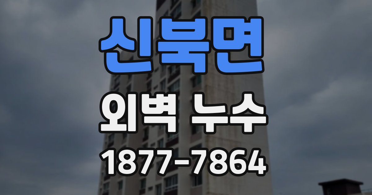 신북면 외벽 누수
