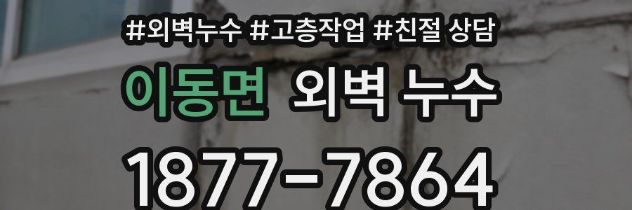 이동면 외벽 누수