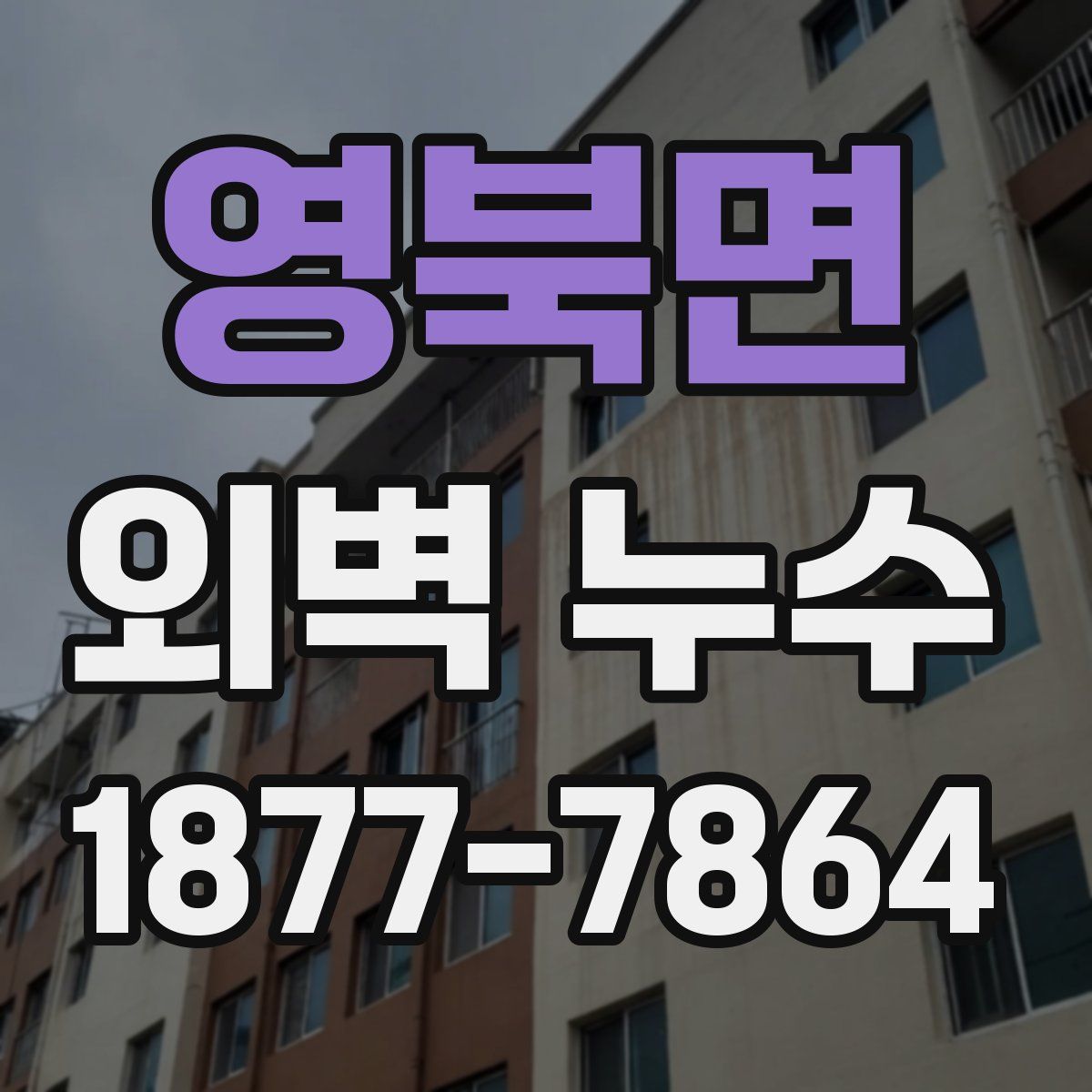 영북면 외벽 누수