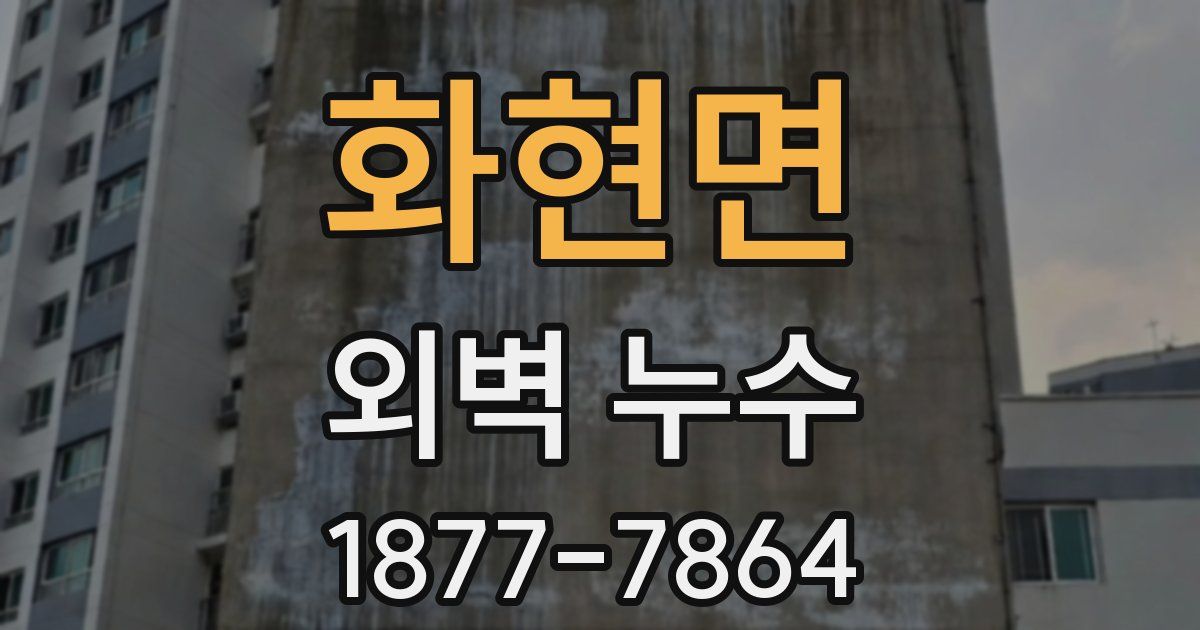 화현면 외벽 누수