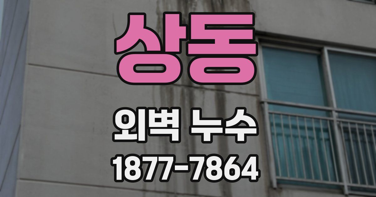상동 외벽 누수