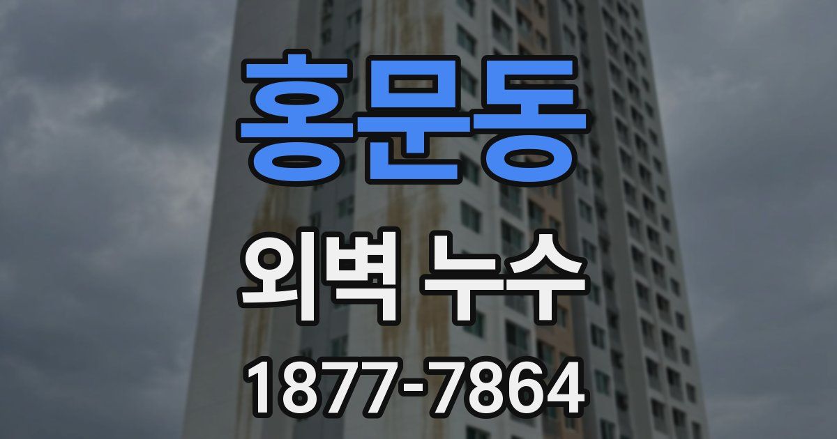홍문동 외벽 누수