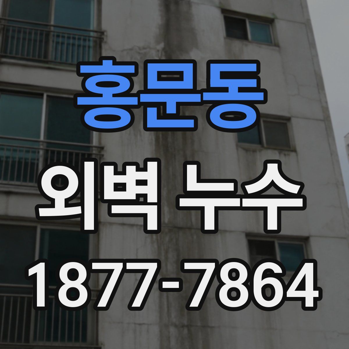 홍문동 외벽 누수