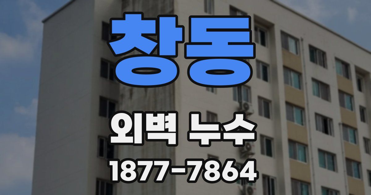 창동 외벽 누수