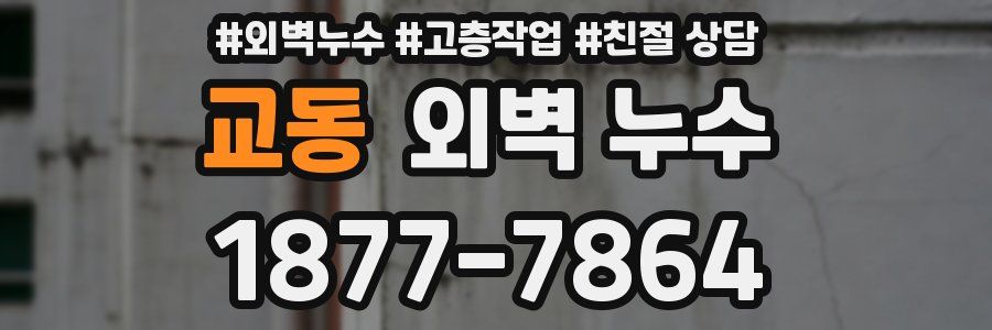 교동 외벽 누수