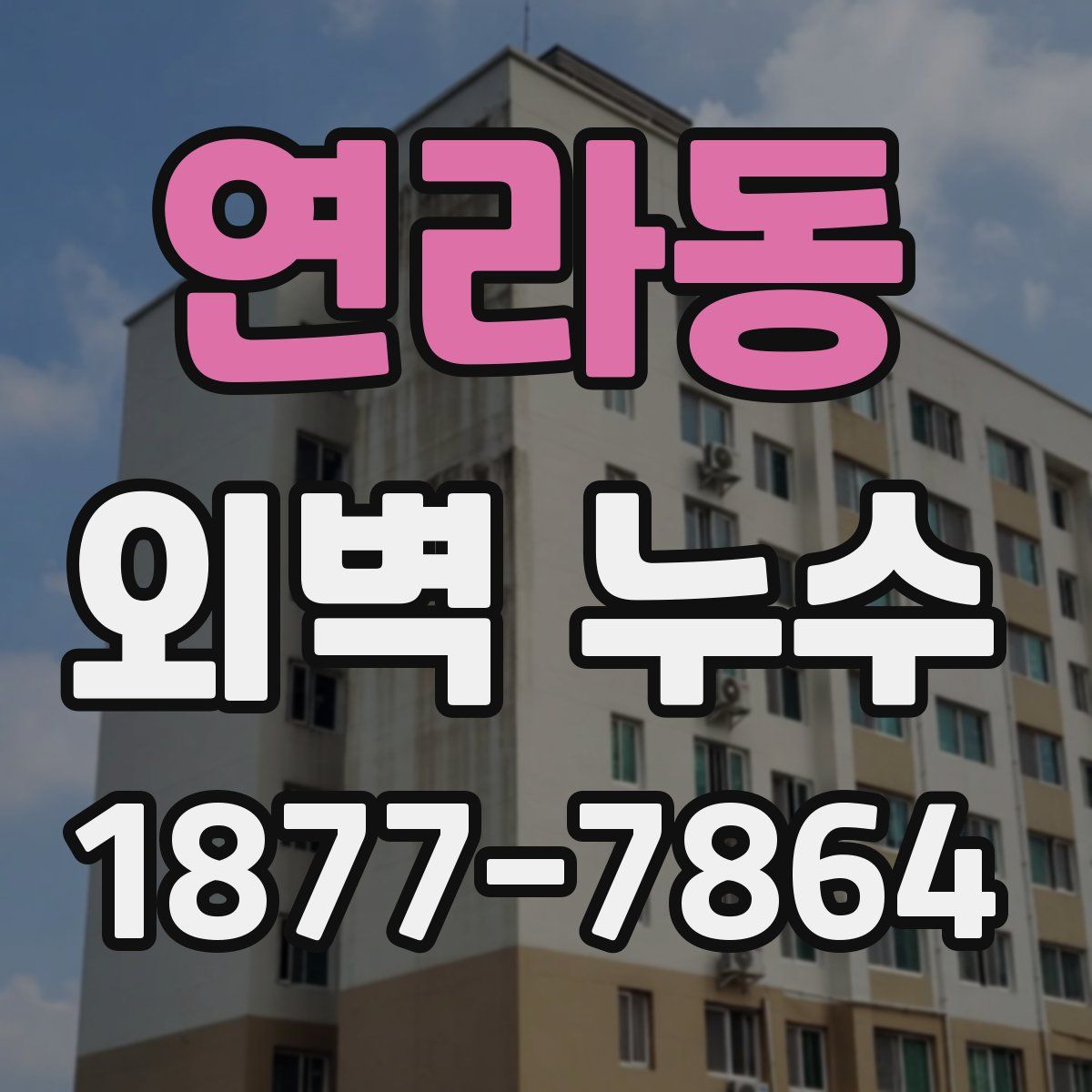 연라동 외벽 누수