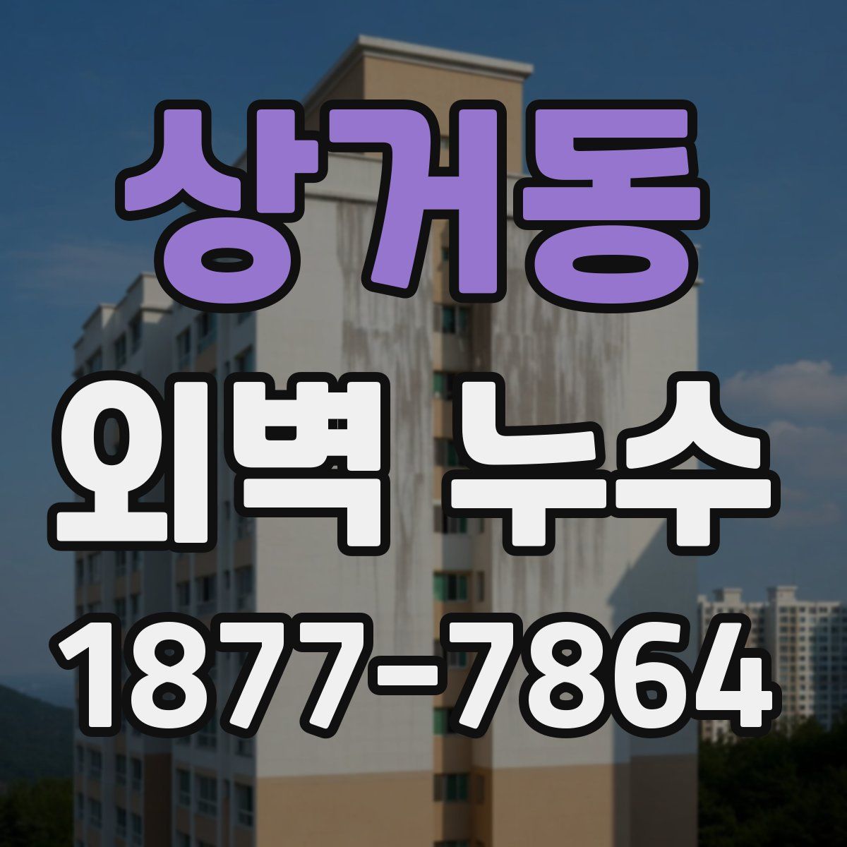 상거동 외벽 누수