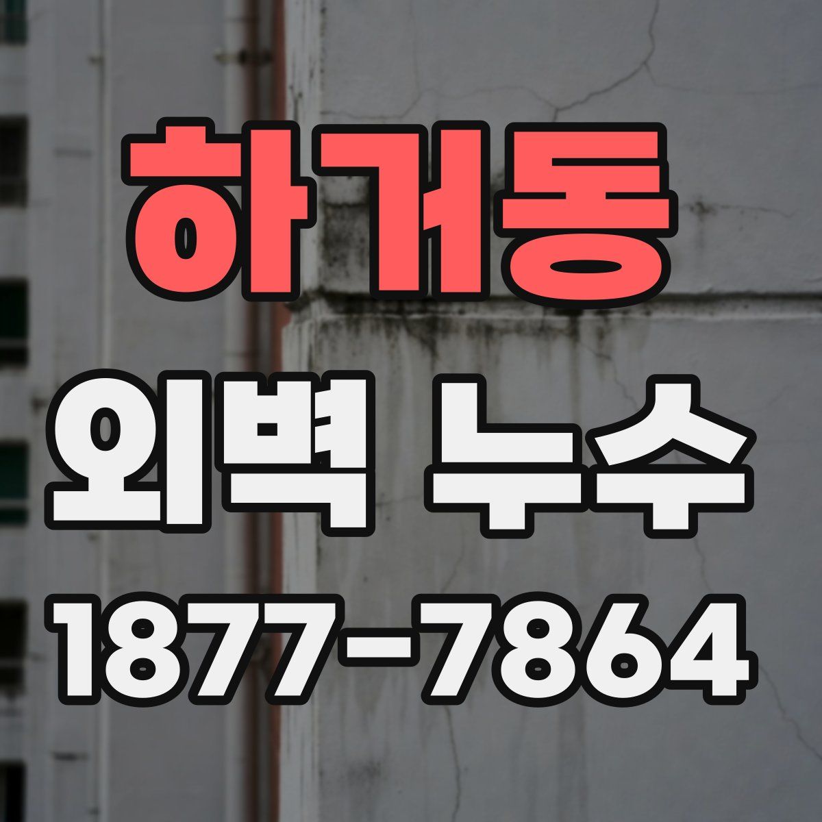 하거동 외벽 누수