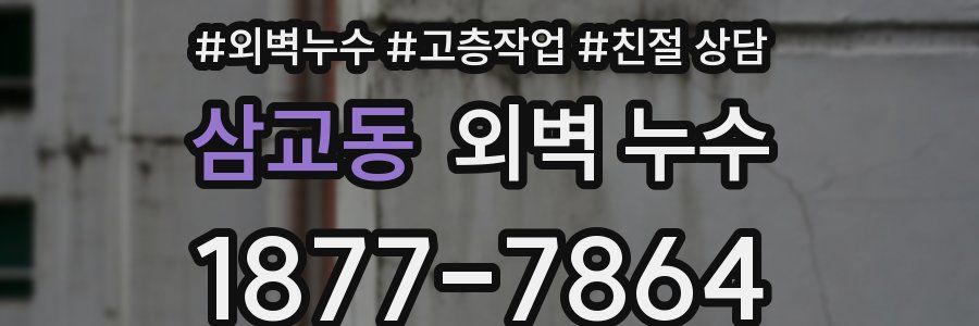 삼교동 외벽 누수