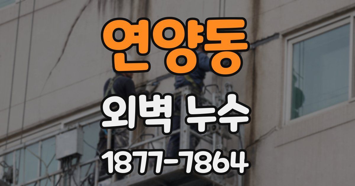 연양동 외벽 누수
